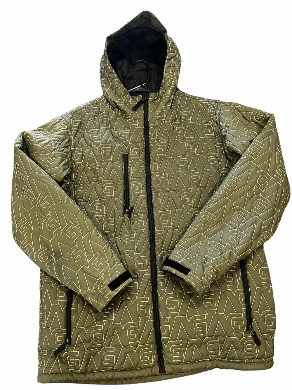 2009 Burton Analog Perimeter Snowboard Jacket Men’s Large Olive Y2K